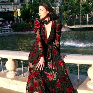 Size 16 Rachel Parcell Burnout Velvet Maxi Dress - Gently Used